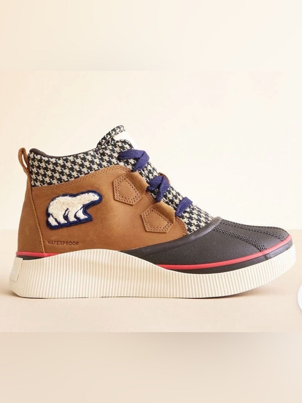 SOREL OUT N ABOUT IV VARSITY LEATHER ANKLE BOOT